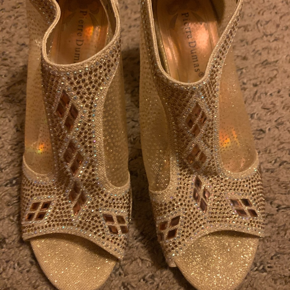 Gold High Heels